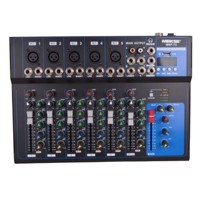 Imagen 2 del producto MIXER PASIVO BLUETOOTH USB 5 2 7CANALES MEKSE MNP 7C