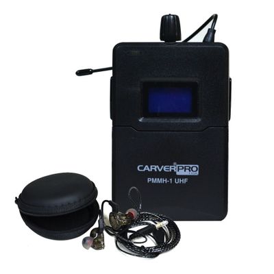 SISTEMA DE MONITOREO INALAMBRICO IN-EAR UHF PMMH-1 UHF CARVERPRO