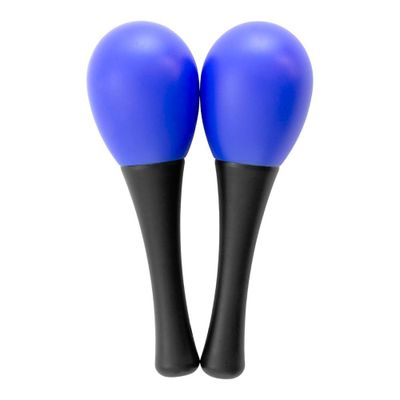 PAR DE SONORAS - MARACAS PARA NIÑOS, ESCUELAS 13X4 COLOR AZUL RMX