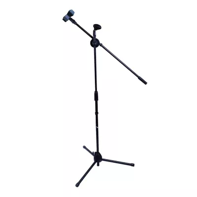 PEDESTAL CON BOOM CON 2 PORTA MICROFONOS AKC