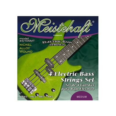 SET 4 CUERDAS PARA BAJO ELECTRICO MOD.45/105MT MEISTEHAFT