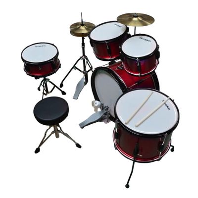 Imagen 2 del producto BATERIA JUNIOR 5PCS PLATILLO PISO ROJA SCB 5R SCORPION