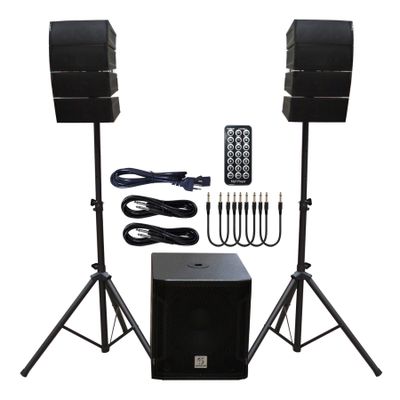 SISTEMA ARRAY SUB15+8 550W RMS 1500W MAX VORTEX CAR-158BT CIPRIANI