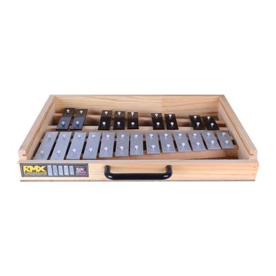 Imagen 2 del producto METALOFONO 22NOTAS CROMADA CON CAJA DE MADERA RMX
