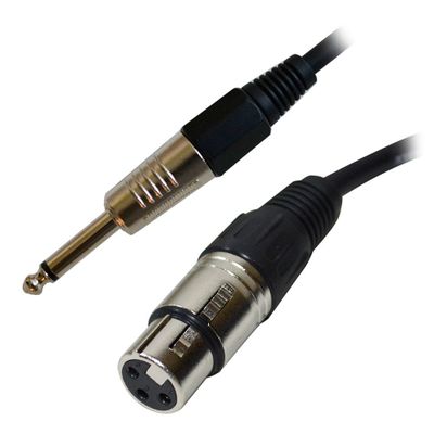 Imagen 2 del producto CABLE MICROFONO DESBALANCEADO P63-XLR H 10MTS CARVERPRO