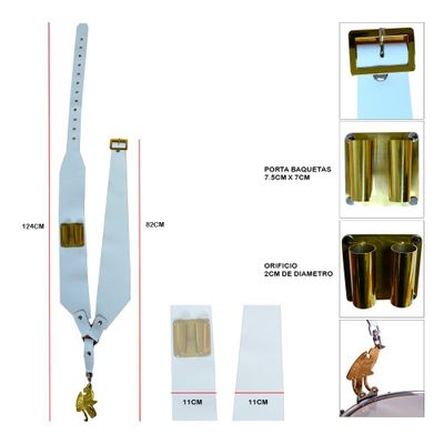 Imagen 2 del producto TERCIADO PARA CAJA DE BANDA CUERO BLANCO Y AGUILA TEC-15RMX