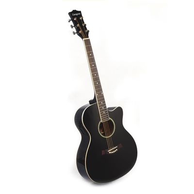GUITARRA ELECTROACUSTICA NEGRA ZA-521CEQ/BK ZARAGOZA