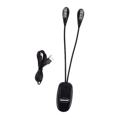 Imagen 2 del producto LAMPARA DOBLE 4 LEDS PARA ATRIL PARTITURA MKLED 445 MEKSE