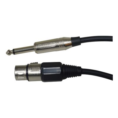 Imagen 2 del producto CABLE PARA MICROFONO A3F-PLUG 6.3MM ECO 15FT