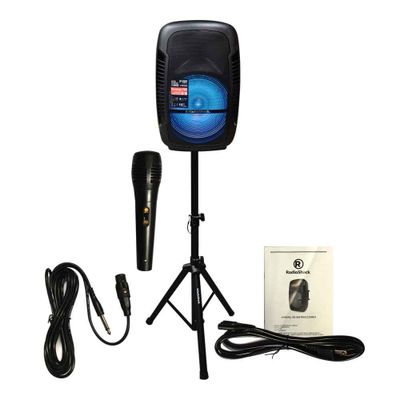 CAJA ACTIVA 15 PULGADAS + ATRIL + MICROFONO