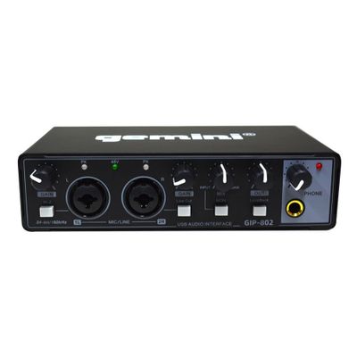 INTERFAZ DE AUDIO PRE AMPLIFICADO 2 CANALES-USB C/PHANTOM GEMINI