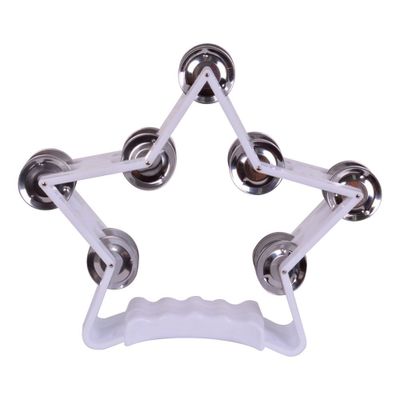 PANDERO FORMA DE ESTRELLA BLANCO TR-10 RMX