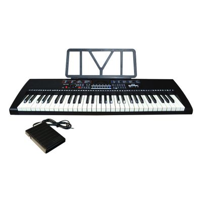 TECLADO 5 OCTAVAS 61 TECLAS CON PEDAL SUSTAIN MEISTEHAFT