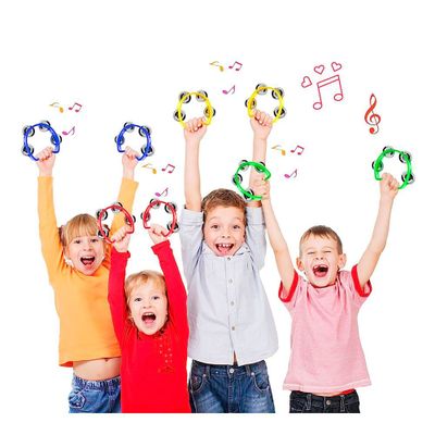 Imagen 2 del producto PANDERO 4"" PLÁSTICO VERDE MOD.CJ-4-GR HONDO