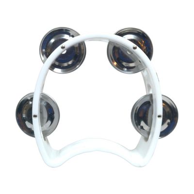 PANDERO 4"" PLÁSTICO BLANCO MOD.CJ-4-WH HONDO