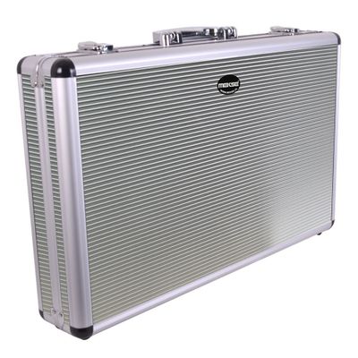 Imagen 2 del producto MALETIN DE ALUMINIO PARA 8 MICROFONOS SILVER MEKSE