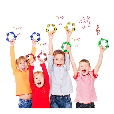 Imagen 2 del producto PANDERO 4"" PLÁSTICO AZUL MOD.CJ-4-BL HONDO