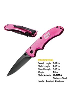 Imagen 2 del producto CUCHILLO NAVAJA PLEGABLE CAT 980060 PUNTA CURVA