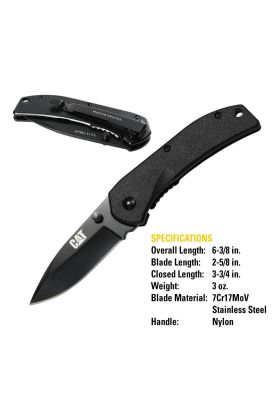 Imagen 2 del producto CUCHILLO NAVAJA PLEGABLE CAT 980008 PUNTA CURVA