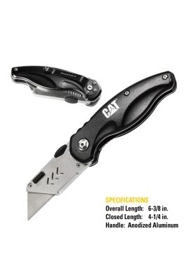 Imagen 2 del producto CUCHILLO UTILITARIO PLEGABLE CAT 980018 CUCHILLO CARTONERO