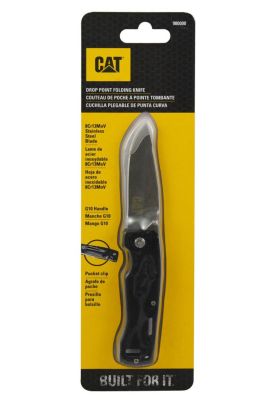 CUCHILLO NAVAJA PLEGABLE CAT 980000 PUNTA CURVA
