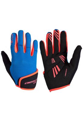 GUANTE LARGO BEST INFANTIL AZUL/NARANJO NEON TALLA 6