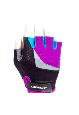 Imagen 2 del producto GUANTE CORTO BEST MUJER MORADO/NEGRO TALLA L