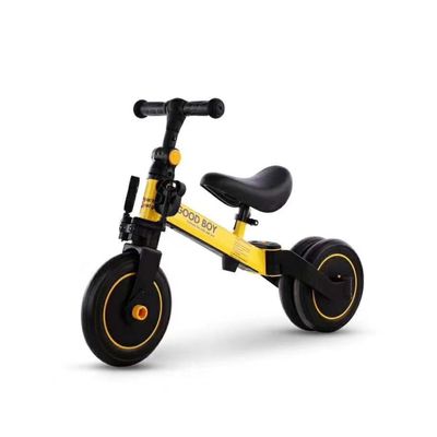 Triciclo Correpasillos Multiposiciones 3 En 1 Amarillo