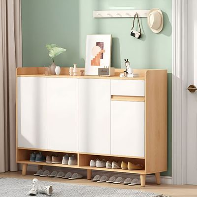 Imagen 2 del producto Zapatero Bicolor Elegance 4 Puertas Organizador Estante 122 CM