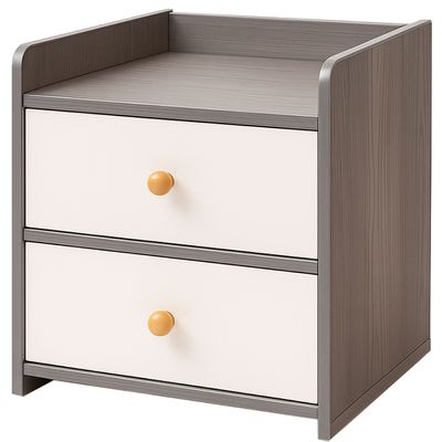 Velador Grey  2 Cajones 41x34x26 Cm