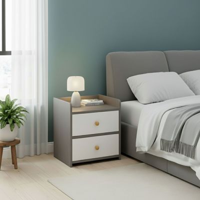 Imagen 2 del producto Velador Grey  2 Cajones 41x34x26 Cm