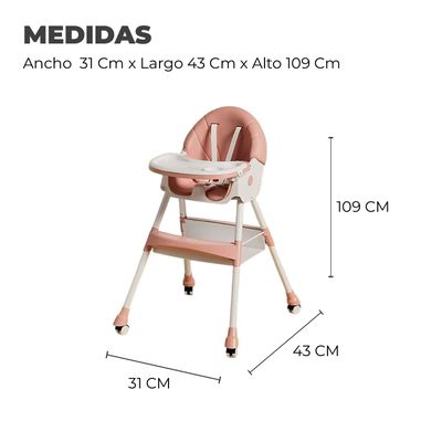 Imagen 2 del producto Silla Comer Bebe Doble Altura Safe Baby