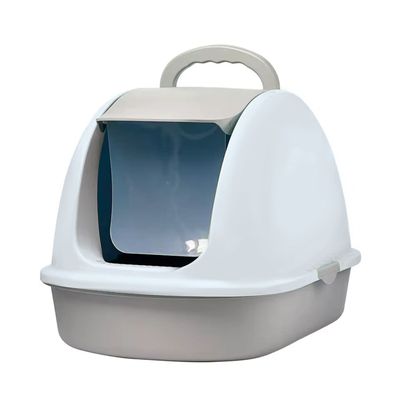 Arenero Cerrado Transportable Baño Gatos Con Puerta y Pala