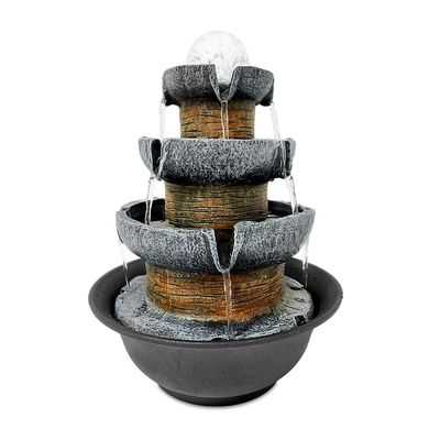 Imagen 1 del producto Fuente de agua Cascada natural 3 niveles con iluminación LED