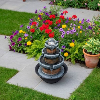 Imagen 2 del producto Fuente de agua Cascada natural 3 niveles con iluminación LED