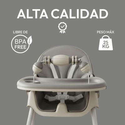 Imagen 2 del producto Silla Comer Bebe Doble Altura Safe Baby Entretenida