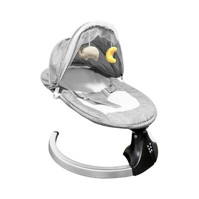 Imagen 2 del producto Silla Mecedora Bebe Inalámbrica Musical Bluetooth Gris