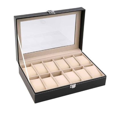 Caja Estuche Organizador de 12 Relojes de Lujo