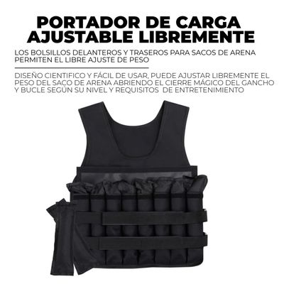 Imagen 2 del producto Chaleco Lastre Peso Entrenamiento Pro Crossfit 10k