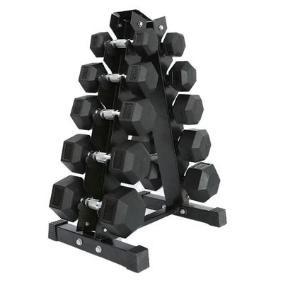 Set Mancuernas 75 Kilos Hexagonales + Rack Profesional