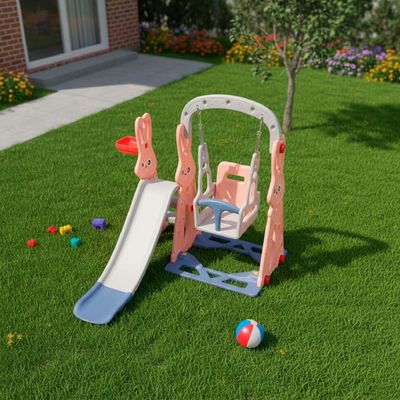 Imagen 2 del producto Resbalin Columpio 3 en 1 + Aro Basket, Centro de Juegos