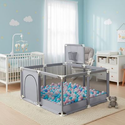 Imagen 2 del producto Corral de Seguridad Bebe Con Aro 126x126 Cm. Gris