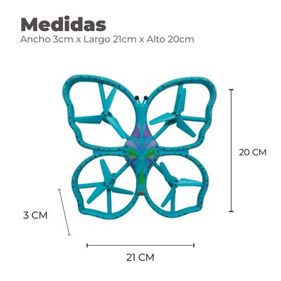 Imagen 2 del producto Dron Diseño Mariposa Con Luz Led Sensor de Gravedad
