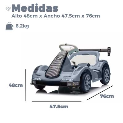 Imagen 2 del producto Auto Electrico Niños Karting Con Control, Luz y Sonido