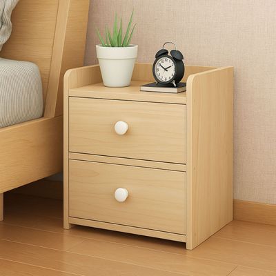 Imagen 2 del producto   Velador Beige Cajonera 2 Niveles Con Cajones 41x26x33 Cm