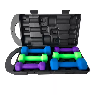 Set Mancuernas Hexagonales de 10 Kg + Maletin