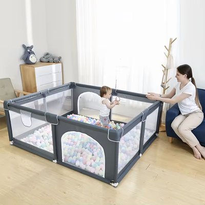 Imagen 2 del producto Corral de Seguridad Bebe 120cm Cuadrado Gris