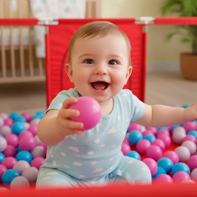 Imagen 2 del producto Corral Seguridad Bebes  Aro De Basket 180cm Rojo