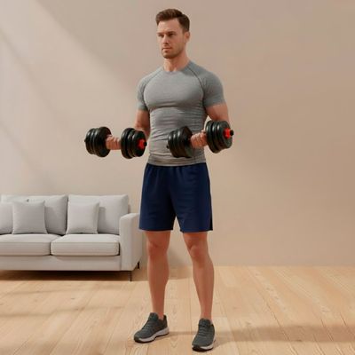 Imagen 2 del producto Set de Mancuernas de 10 Kg con Union Red