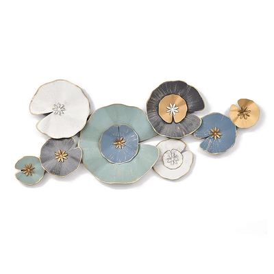 Cuadro Decorativo Adorno Pared Metalico Flores